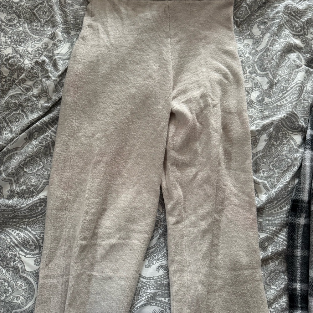 Hollister Cream Wide Leg Women's Pants